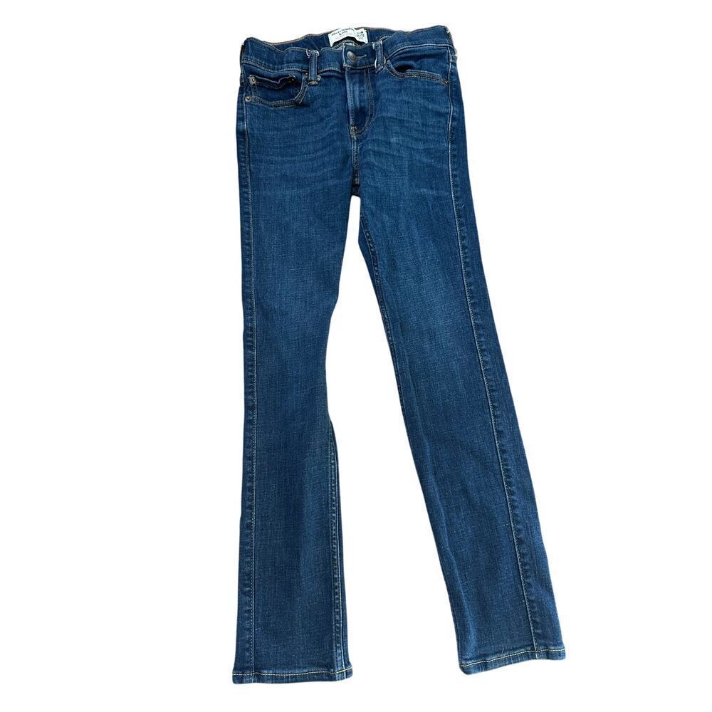 Abercrombie Kids Girl Blue Dark Wash Mid Rise Skinny Jeans Size 11/12